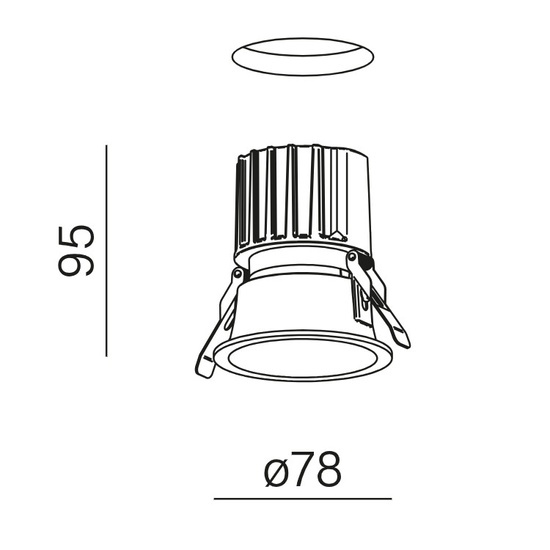 Oprawa HOLLOW LED hermetic wpuszczany AQform