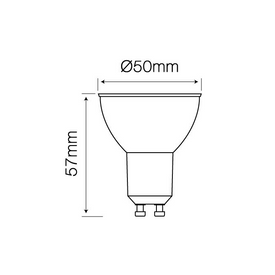 Żarówka LED line® GU10 1W 20lm 220-260V niebieska