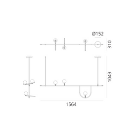 Lampa wisząca Yanzi 1 Artemide 1104010A