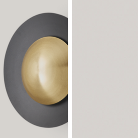 Kinkiet COSS Czarno-złoty 40 cm Aromas