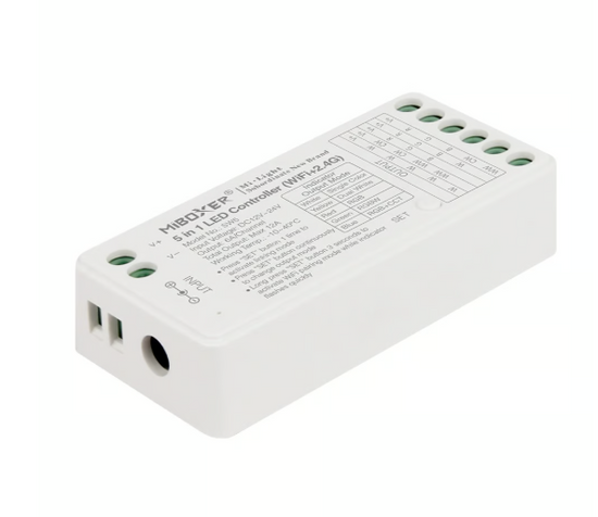 Kontroler 5w1 LED WiFi 12-48VDC 12A MiBoxer (FUT037W+) 