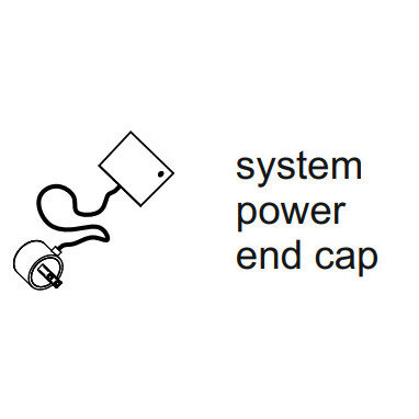 END POWER END CAP  ELEMENT KOŃCOWY LAMPY PIPER system LED 