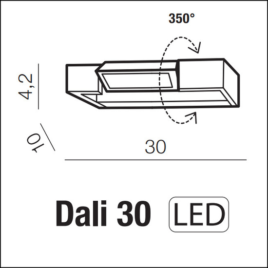 Kinkiet Dali 30 złoty 4000K Azzardo AZ5242