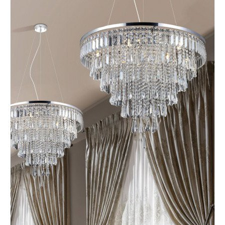 Kryształowy żyrandol Kalabria XL Azzardo