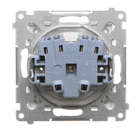 Gniazdo pojedyncze bez uziemienia Simon 55