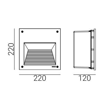 Oprawa wpuszczana LED Norlys Namsos art1930 grafitowy