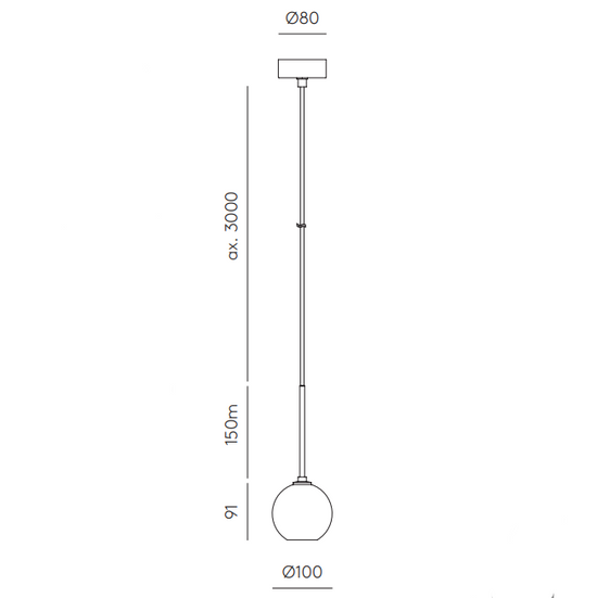 Lampa wisząca Lita C1230 Aromas