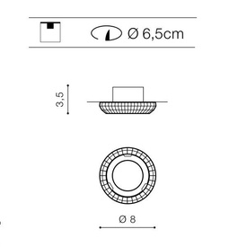 Oprawa wpuszczana Cloe Azzardo chrom