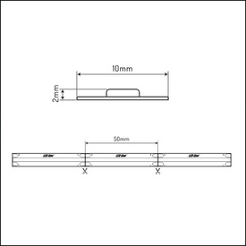 Taśma Led line COB 320 chips/m 24V 4000K 8W 476838 rolka 5 m
