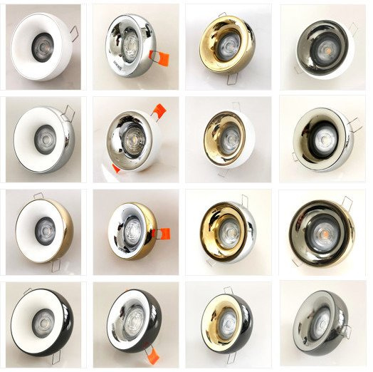 Oprawa wpuszczana Adamo złota ze złotym pierścieniem AZ1482+AZ1486 Azzardo