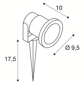 Reflektor ogrodowy wbijany NAUTILUS SPIKE XL 227418