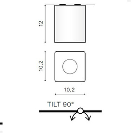 Lampa Nino 1 czarny chrom BL/CH Azzardo