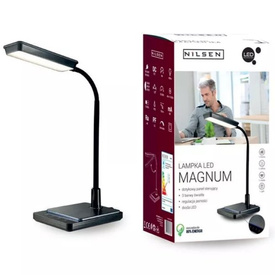 Lampka biurkowa LED Magnum Nilsen czarna