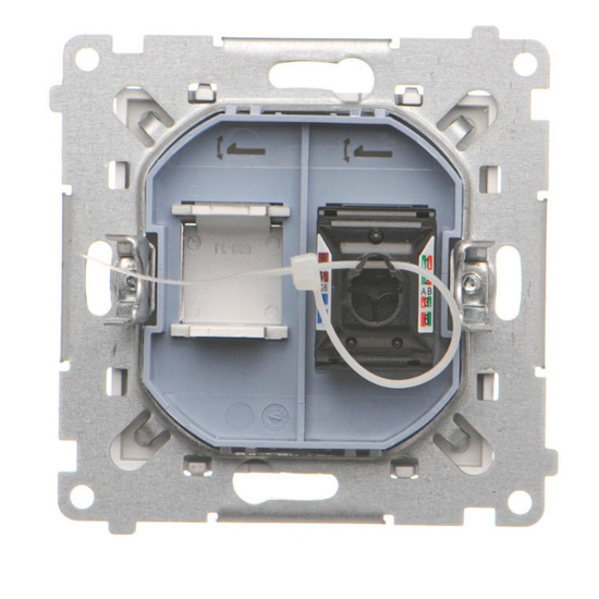 Gniazdo komputerowe pojedyncze RJ45 kategoria 6 Simon 55 