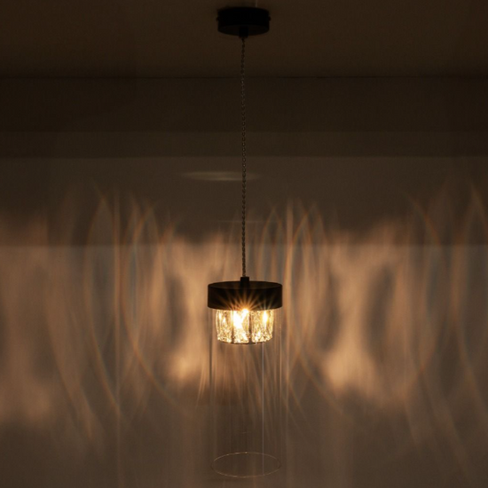 Lampa wisząca Gem czarna ZUMA LINE P0389-01D-P7AC