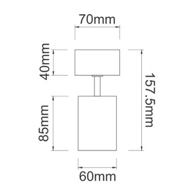 Spot kierunkowy Kika Mobile Nero OPEN DESIGN HIGHLIGHTS