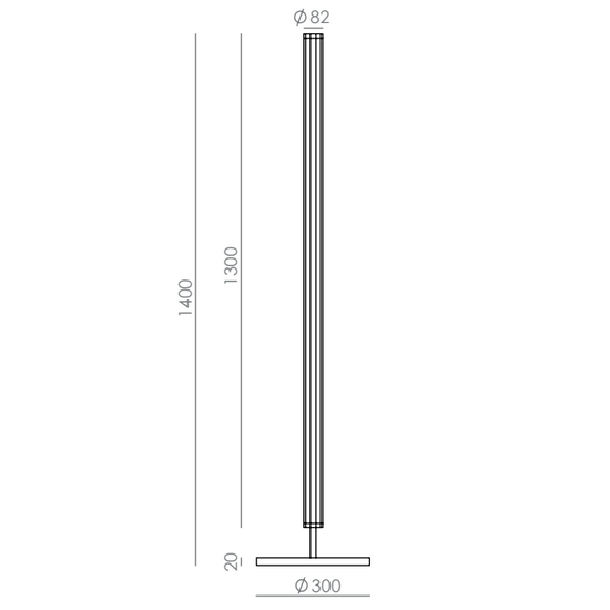 Lampa podłogowa NIRO P1314/ORO/BCO Aromas