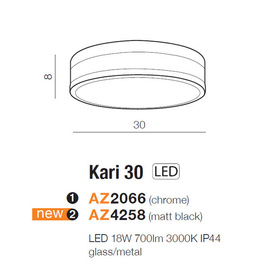 Plafon Kari 30 Black Azzardo