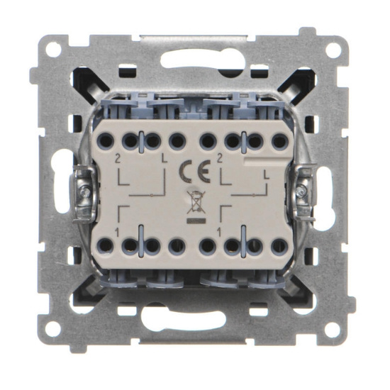 Łącznik żaluzjowy podwójny trójpozycyjny Simon 55