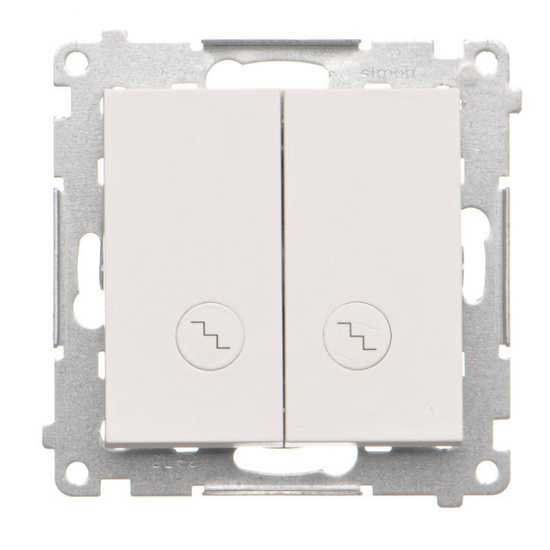 Łącznik schodowy podwójny z podświetleniem LED Simon 55