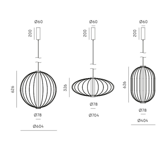 Lampa wisząca Pepo 40 Aromas