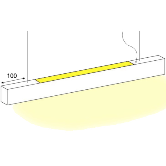 Lampa wisząca Lupinus 600 Elkim Lighting srebrny