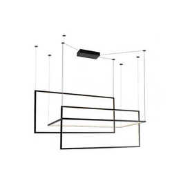 LAMPA WISZĄCA GEOMETRIC CZARNA DUŻA P0271D MAXLIGHT
