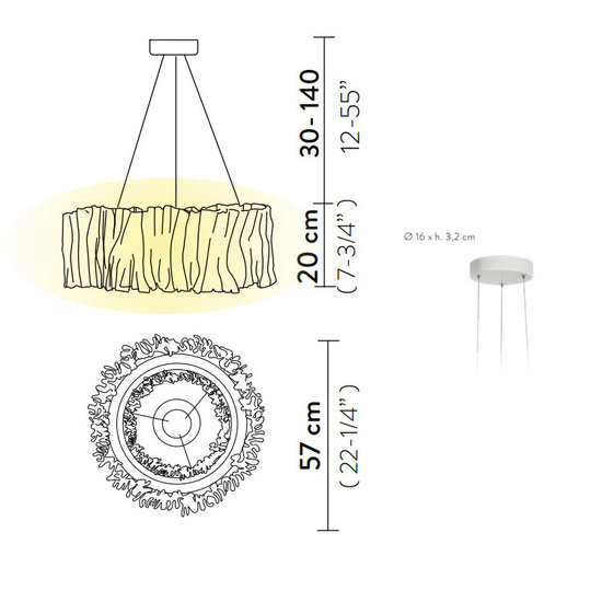 Lampa wisząca Akordeon Slamp 