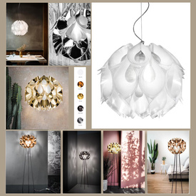 Lampa stojąca Flora złota Slamp 