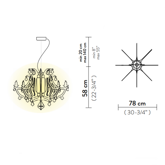 Lampa wisząca Ginetta Prisma Slamp