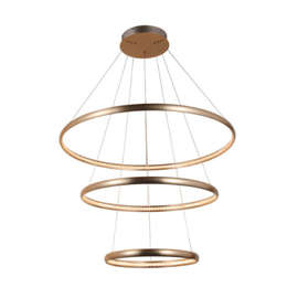 Lampa wisząca Brighton 3 Gold Azzardo