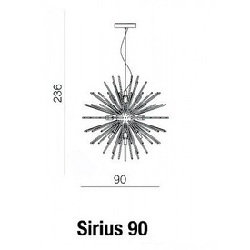 Lampa wisząca Sirius 90 cooper Azzardo