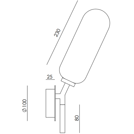 Kinkiet LARI czarny A1333 Aromas 
