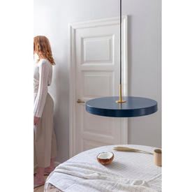 Lampa wisząca Asteria medium niebieski petrol UMAGE