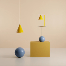 Geometryczna lampka stołowa Form Aldex