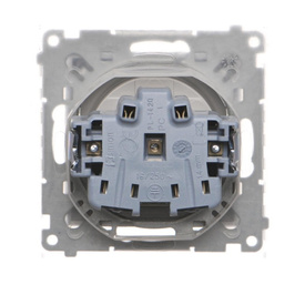 Gniazdo pojedyncze z klapką transparentną IP44 Simon 55