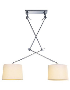 Lampa wisząca Adam 2S MD2299-2S WH Azzardo biała