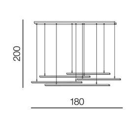 Designerska lampa wisząca Merlo Black Azzardo
