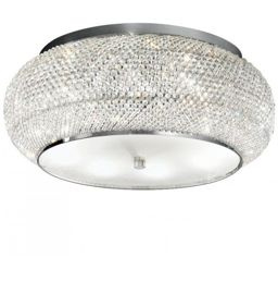 PLAFON PASHA' PL10 CROMO 100746 IDEAL LUX KRYSZTAŁ
