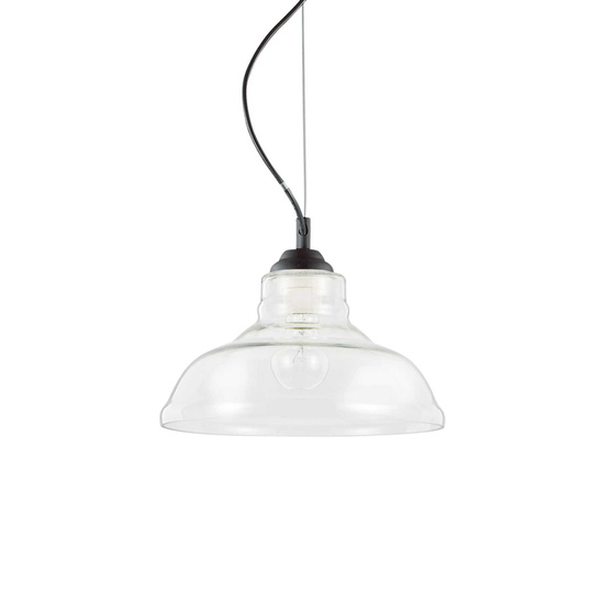 LAMPA WISZĄCA BISTRO SP1 PLATE TRANSPARENTNA 112336 IDEAL LUX