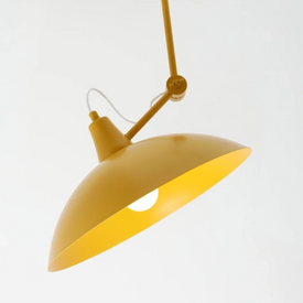 Kinkiet na wysięgniku musztardowy MELOS 808PL_G14 ALDEX