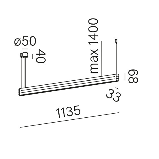 Lampa wisząca RIBBY line up&down LED AQFORM