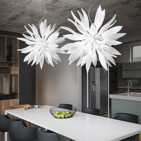 Lampa wisząca LEAVES SP12 BIANCO 112268 IDEAL LUX