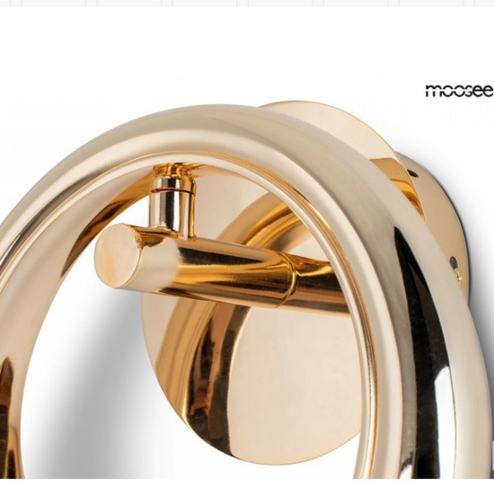 Kinkiet HELIOS złoty Moosee