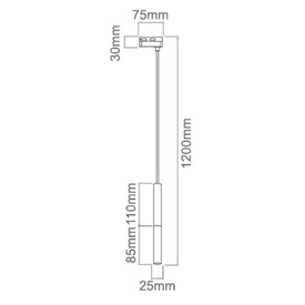 Oprawa do szynoprzewodu Slimi S Bianco Track OPEN DESIGN HIGHLIGHTS