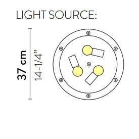 Plafon Veli Large Gold Slamp