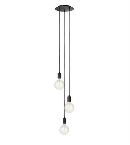 Lampa wisząca SKY 3 okrągła  Markslojd 106334 czarna