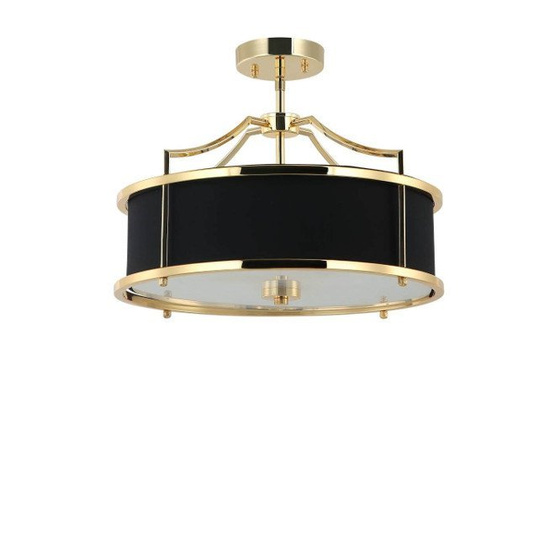 Lampa wisząca Stanza S Gold Black STYL NOWOJORSKI