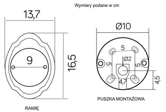 Kinkiet zewnętrzny KULE CLASSIC K 3012/1/K 250 P SU-MA 