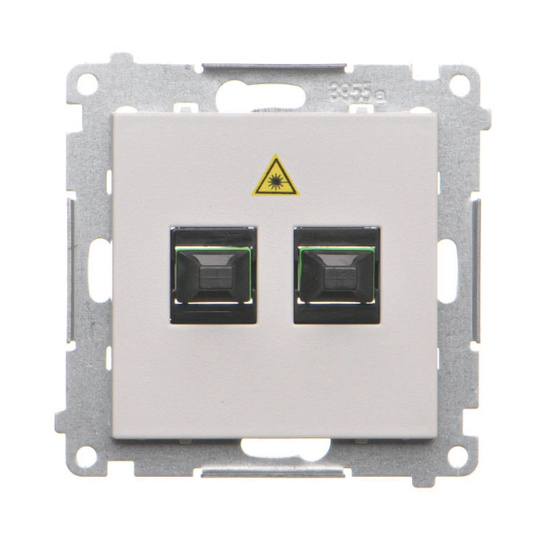 Gniazdo światłowodowe podwójne Simon 55